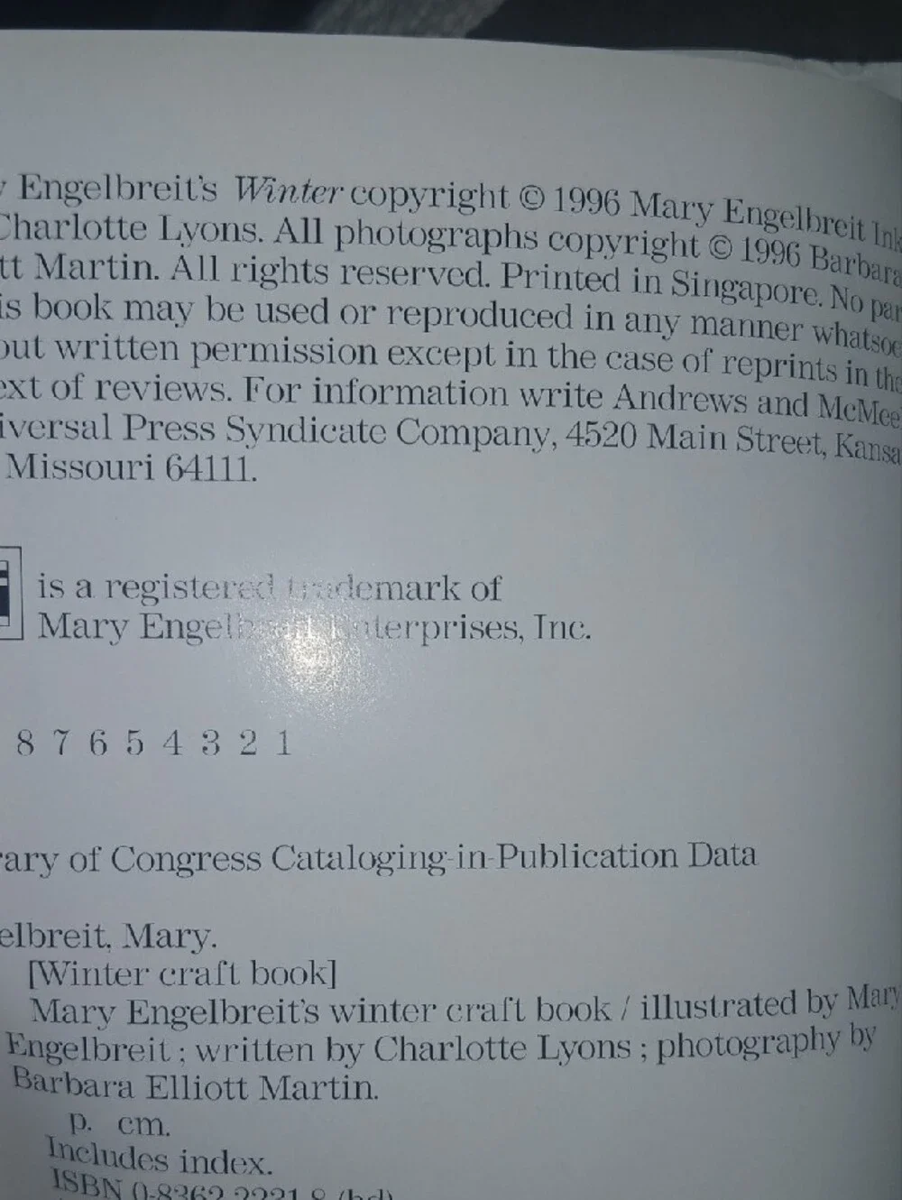 Mary Engelbreit Winter 1996 Book Of Homemade Crafts Designed By Charlotte Lyons
